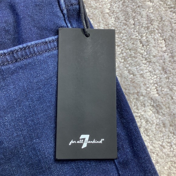 7 For All Mankind Ultra High Rise Jo Wide Leg Jeans Virginia Blue Size 32 NWT - Picture 4 of 16